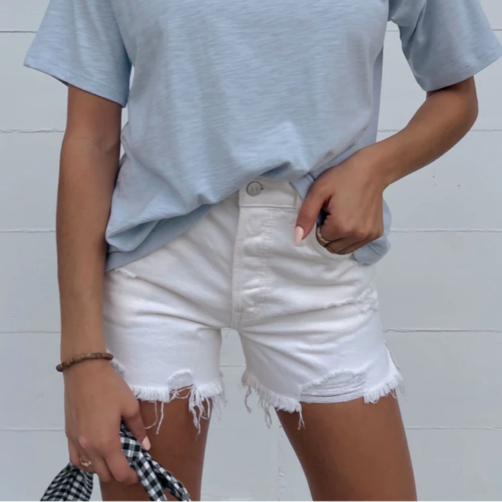 Free People denim shorts